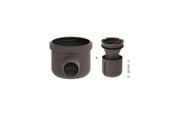 Viemäröinti - Unidrain Drain unit w/horizontal outlet Ø50 mm incl. water trap corner drain - 2411.0050