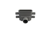 Viemäröinti - Unidrain Outlet unit w/horizontal outlet Ø75 mm incl. water trap and fire horizontal side inlets Ø40 mm - 1413.0075
