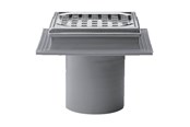 Viemäröinti - Purus Viemärikulho Maxiflex 110 mm ruostumattomalla teräsritilällä - 153447-956