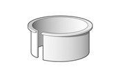 Viemäröinti - Purus Tukisuoja ohutseinäisille putkille, halkaisija 75 mm - 150782065