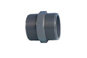 Muoviputket ja liittimet - +GF+ Barrnippeli PVC PN10 3/4 - 721911907