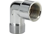 Kierteitetyt putkenosat ja liittimet - Viega Angle 90° sleeve/nipple 1/2" chrome-plated brass - 1982842-FKR