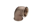 Kierteitetyt putkenosat ja liittimet - Viega Bend 90° socket/socket 1/4" gunmetal - 317959