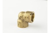 Kierteitetyt putkenosat ja liittimet - Isiflo Kyynärpäämessinki 90° naaras/naaras 114 - 5010023