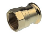 Paineputket ja liittimet - Vsh Fabrieken Xpress kuparinen suora liitin VSH naaras / naaras 18mmx1 / 2 cu - 38084