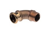 Paineputket ja liittimet - Vsh Fabrieken Xpress copper angle adapter 90 deg. fm 15xr1/2 - 38333