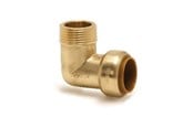 Kupariputket ja -liittimet - Broen Male elbow. push-fit x bsp taper male thread 15 mm * 1/2 - 45561