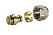 PEX-järjestelmät - Pettinaroli Täydellinen sovitussetti monikerroksiselle putkelle messinki 1/2x16/12 alu-pex. - BI-219