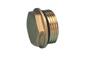 Lattialämmitys - Pettinaroli 1/2 brass cap with washer for linear manifolds Sarja 7000pm - 3522M-004