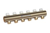 Lattialämmitys - Pettinaroli Linear manifold 1x3/4/18 with incorporated lockshield valve 5 outlets - 7035DM-008-05