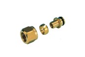 Lattialämmitys - Pettinaroli 3/4 adapting set yellow 18x15mm for pex - 3015-006-15/10