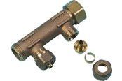 PEX-järjestelmät - Uponor manifold male female thread pex wtr dr 3/4mt/ft 4x15 c/c50mm - 1036175