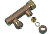 PEX-järjestelmät - Uponor monipuolinen mies-nainen-kierre PEX-vesi DR 3/4mt / ft 3x15 c / c50mm - 1036174