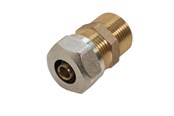 PEX-järjestelmät - Roth connector 15 mm x 3/4" male red - 17046211.176