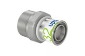 Alupex-järjestelmät - Uponor s-press plus adapter male thread 32 mm x 114 - 1070510
