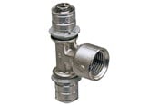 Alupex-järjestelmät - Uponor press tee adapter female thread 40-rp3/4ft-40 - 1046923