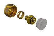 Lattialämmitys - Uponor Vario-puristusadapteri PEX 17 x 2 mm x 34 euroa. - 1065286