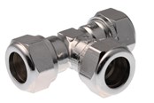 Puristusliittimet - Vsh Fabrieken Compression tee 3xc 12x12x12 chrome s122 - 0896819