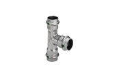 Paineputket ja liittimet - Viega Sanpress Inox T-piece 54 x 22 x 54 mm stainless steel - 435844