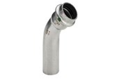 Paineputket ja liittimet - Viega Sanpress Inox bend 45° 18 Stainless steel/bright 435394 - 435394