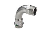 Paineputket ja liittimet - Viega Sanpress Inox transition bend 90° socket/nipple 18 mm x 3/4" stainless steel - 436919