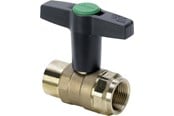 Liitostarvikkeet putkille - Viega Easytop ball valve socket/socket 3/4" gunmetal - 746834