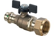Liitostarvikkeet putkille - Viega Helppo Top-palloventtiili 18 mm x 34 - 747077