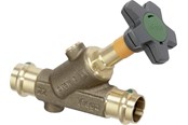 Liitostarvikkeet putkille - Viega Easytop inclined seat valve 35 mm gunmetal - 756901