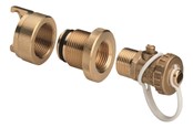 Paineputket ja liittimet - Viega Sanpress Inox pressure test nozzle 28 mm brass - 142568