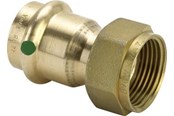 Paineputket ja liittimet - Viega Sanpress Liitäntä screw fitting 22 mm x 34 female/female - 351502