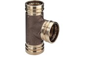 Paineputket ja liittimet - Viega Sanpress XL T-piece 76.1 x 54 x 76.1 mm gunmetal - 354398