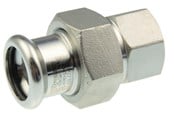 Paineputket ja liittimet - Vsh Fabrieken Vsh suora liitin naaraskierre/puristus 54 mm x 2 ruostumaton teräs - 6192111