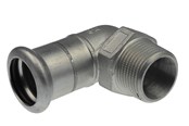 Paineputket ja liittimet - Vsh Fabrieken Xpr ruostumaton kulma-adapteri 90 astetta, naarasliitin 18xr1/2. - 6190888