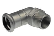 Paineputket ja liittimet - Vsh Fabrieken Xpr ruostumaton kulma-adapteri 90 astetta, FM 15XR1/2 - 6190877