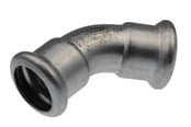 Paineputket ja liittimet - Vsh Fabrieken Xpr stainless elbow E 45 deg. ff 42 - 6190096