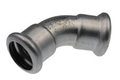 Paineputket ja liittimet - Vsh Fabrieken Xpr ruostumaton kyynärpää 45 astetta FF 22 - 6190063