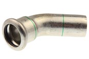Paineputket ja liittimet - Vsh Fabrieken Xpr ruostumaton kyynärpää 45 astetta, halkaisija 35 mm. - 6190151