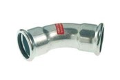 Paineputket ja liittimet - Vsh Fabrieken Xpr carbon elbow 45 deg. ff 76.1 - 6208125