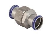Paineputket ja liittimet - Geberit mapress stainless steel union with union nut made of crni steel: d=22mm g=1 - 35392
