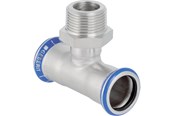Paineputket ja liittimet - Geberit T-liitin stst d35mmx1 1/4x35mm presmf/np teräs rf/happi - 31464