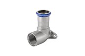 Paineputket ja liittimet - Geberit Elbow ctor stst d15-rp1/2 l4.3 - 33403