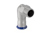 Paineputket ja liittimet - Geberit Kyynärpää MT STST 90g D15-R1/2 - 33833