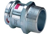 Paineputket ja liittimet - Viega Prestabo XL transition 76.1 x 2 1/2" sleeve/nipple galvanized steel - 629977