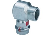 Paineputket ja liittimet - Viega Prestabo transition angle 90° 15 x 1/2" galvanized steel - 559526