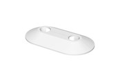 Holkit, peitelevyt, kiristimet ja haaroitusliittimet - Flamco Pipe rozette Valkoinen snap-on 16mm double - 12570