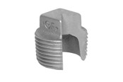Kierteitetyt putkenosat ja liittimet - +GF+ Plug plain black 1" - 770291106