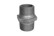 Kierteitetyt putkenosat ja liittimet - Georg-Fischer Hexagon nipple black 2 1/2 - 770280110