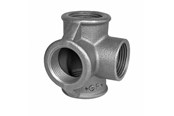 Kierteitetyt putkenosat ja liittimet - Georg-Fischer Tee Musta side outlet 1/2 - 770223104