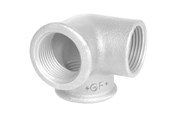 Kierteitetyt putkenosat ja liittimet - +GF+ Elbow galvanized side outlet 1/2 - 770221204