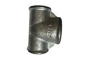Kierteitetyt putkenosat ja liittimet - +GF+ Tee galvanized 1 1/2 x 2 x 1 1/2 - 770130279